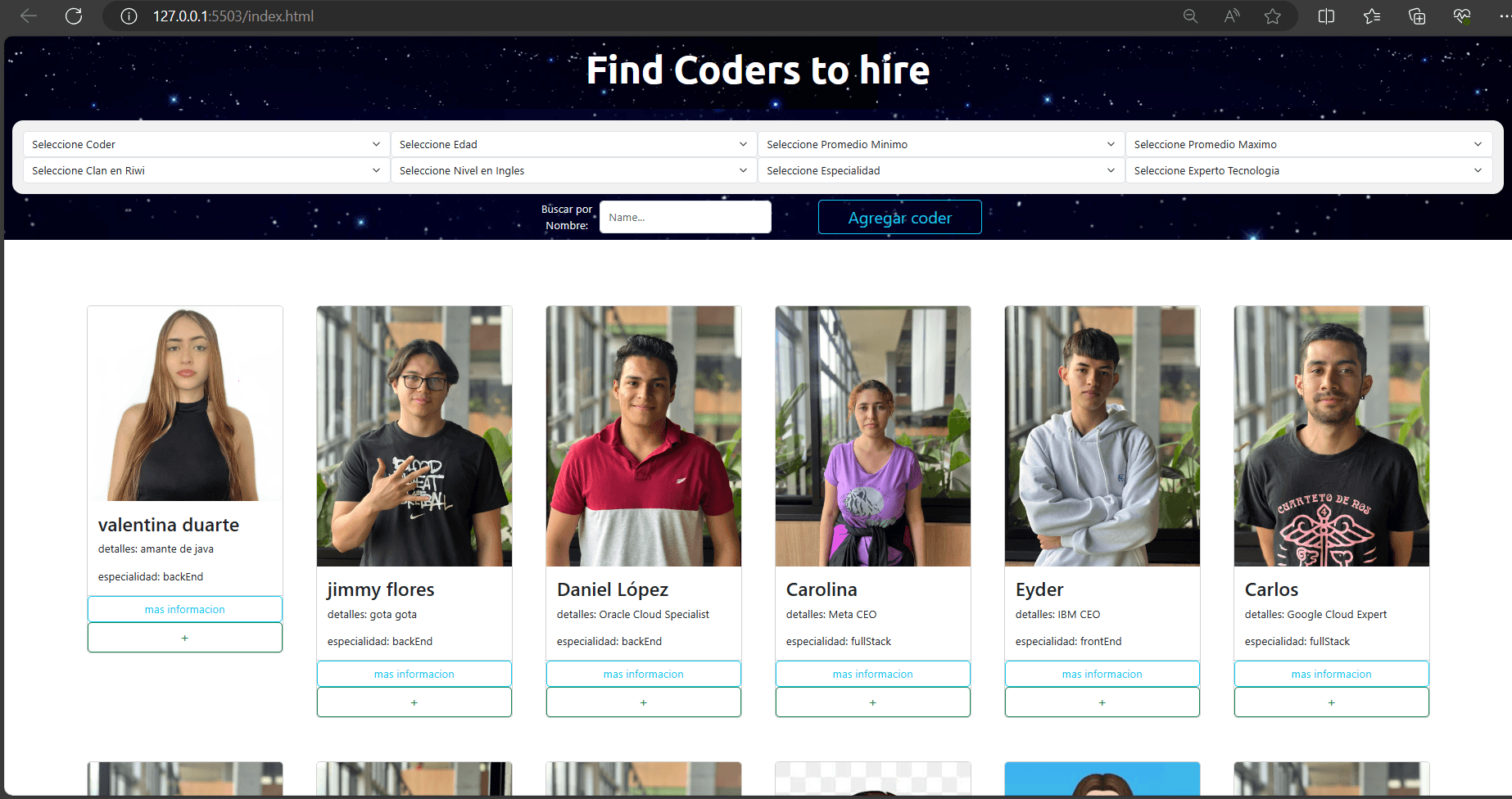 Coders Finder